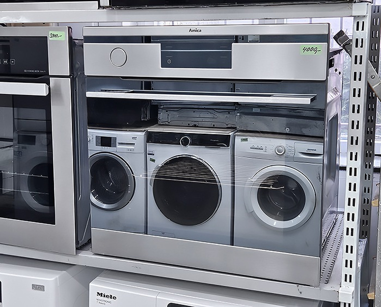 Horkovzdušná trouba Amica - parní, gril, design: nerez – Samostatné vestavné trouby | Elektro Bazar Liberec